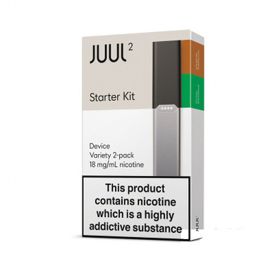 JUUL 2 Starter Kit with Virginina Tobacco & Crisp Menthol Pods