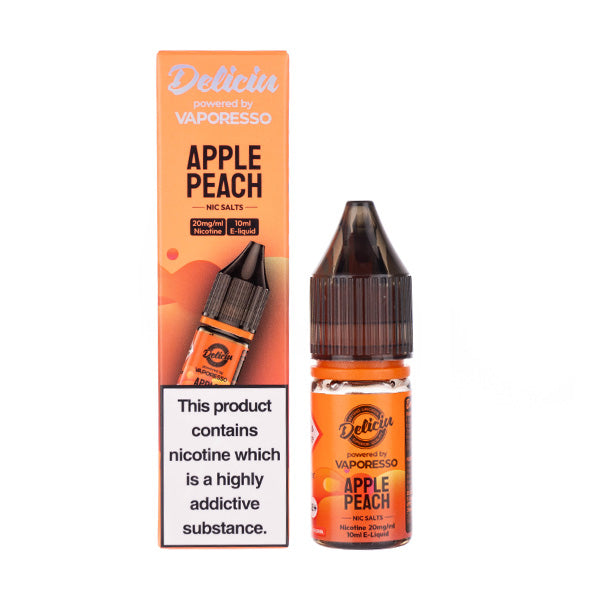 Apple Peach Nic Salt E-Liquid by Vaporesso Deliciu V2