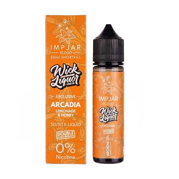 Arcadia 50ml (50/50) Shortfill by Imp Jar & Wick Liquor