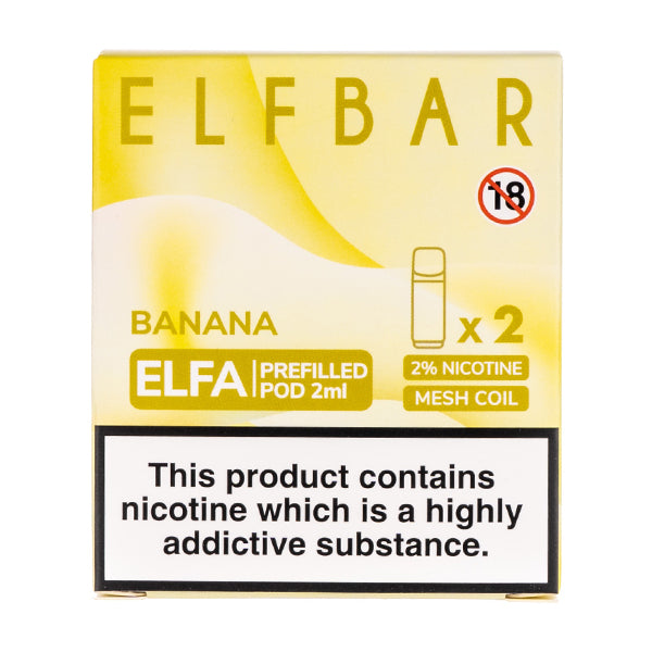 Banana Elfa Prefilled Pods by Elf Bar