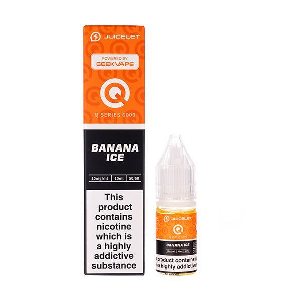 Banana Ice Q Series 6000 Nic Salt E-Liquid by Juicelet