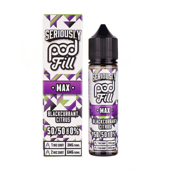 Blackcurrant Citrus 50ml (50/50) Shortfill by Seriously Pod Fill Max