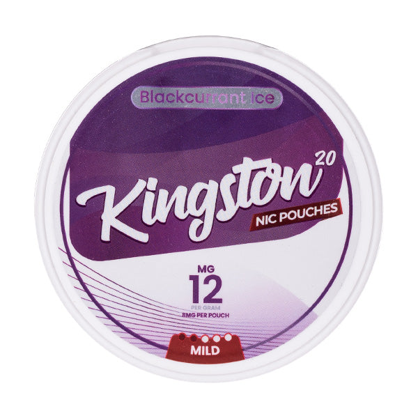 Blackcurrant Ice Nicotine Pouches by Kingston