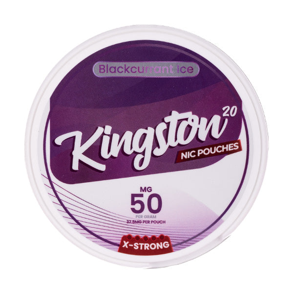 Blackcurrant Ice Nicotine Pouches by Kingston