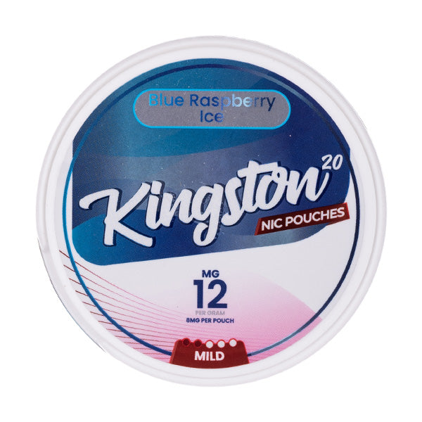 Blue Raspberry Ice Nicotine Pouches by Kingston