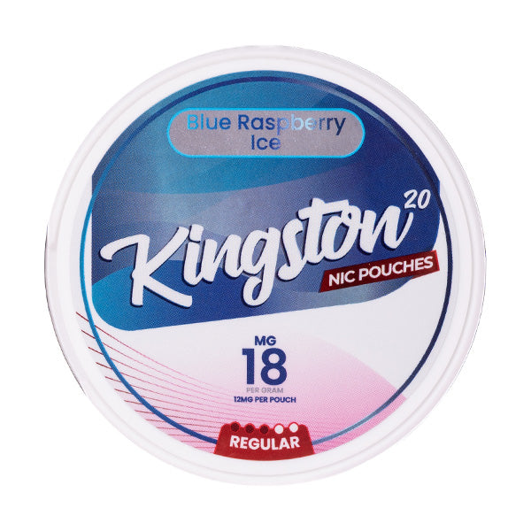 Blue Raspberry Ice Nicotine Pouches by Kingston