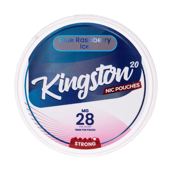 Blue Raspberry Ice Nicotine Pouches by Kingston