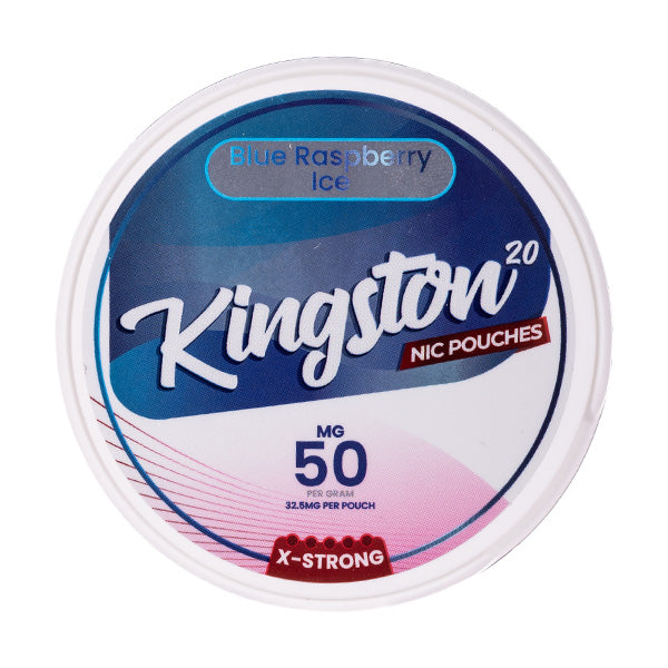 Blue Raspberry Ice Nicotine Pouches by Kingston