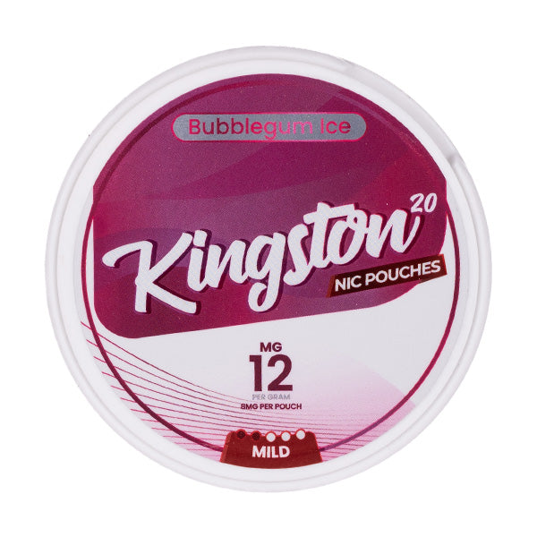 Bubblegum Ice Nicotine Pouches by Kingston