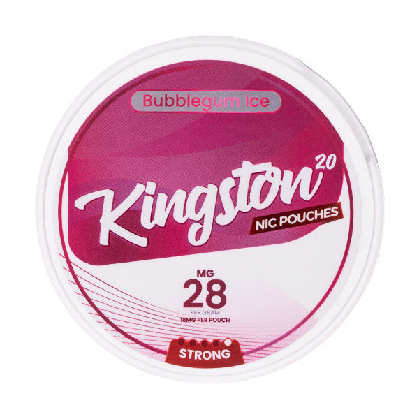 Bubblegum Ice Nicotine Pouches by Kingston