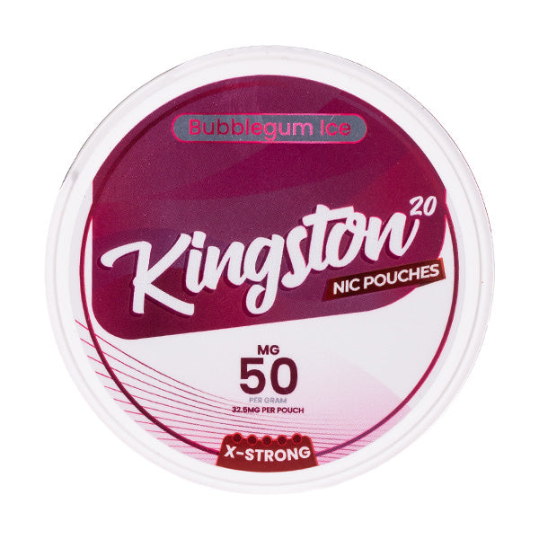Bubblegum Ice Nicotine Pouches by Kingston