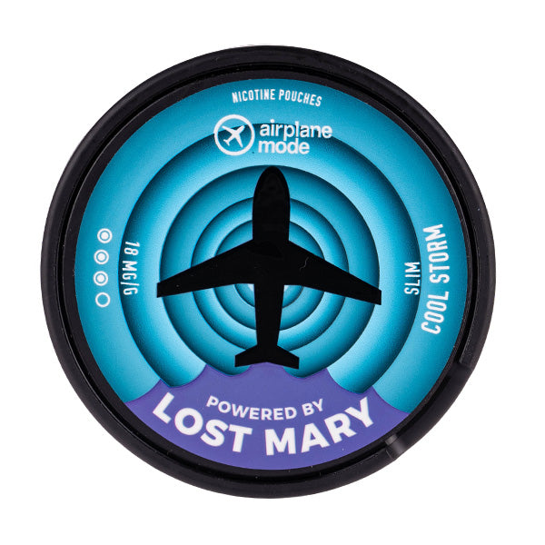 Cool Storm Airplane Mode Nicotine Pouches by Lost Mary