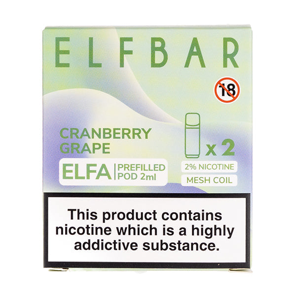 Cranberry Grape Elfa Prefilled Pods by Elf Bar