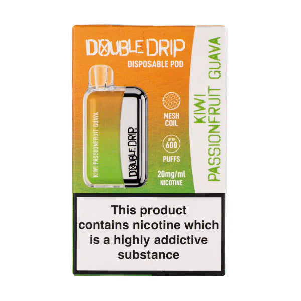 Double Drip Disposable Vape - Kiwi Passion Fruit Guava