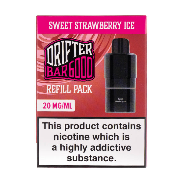 Sweet Strawberry Ice Drifter 6000 Prefilled Pod + Refill by Drifter