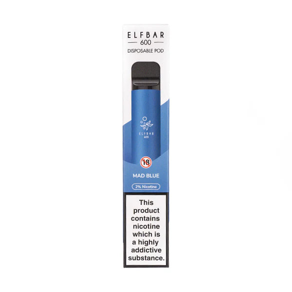 Elf Bar 600 Disposable Vape - Mad Blue