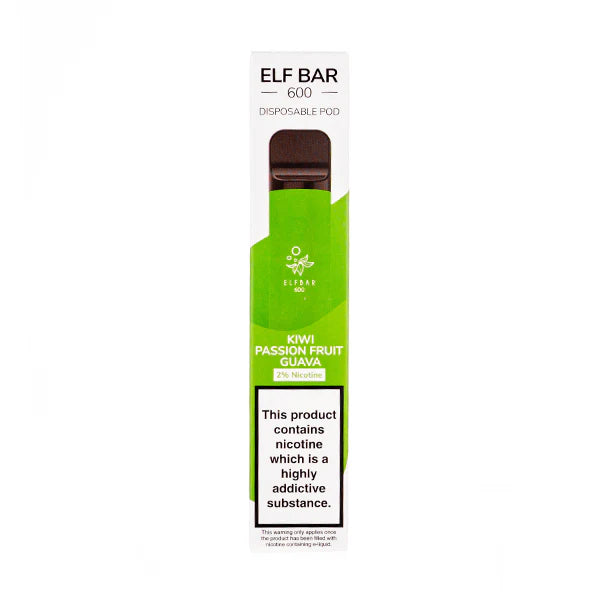 Elf Bar 600 Disposable Vape - Kiwi Passion Fruit Guava
