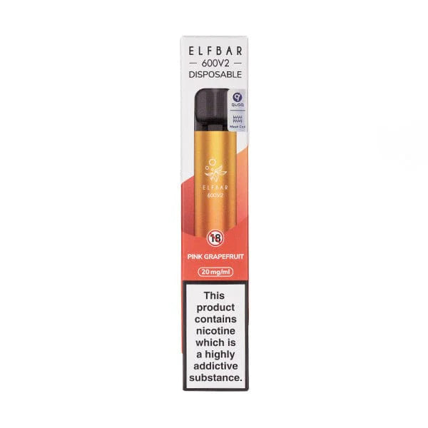 Elf Bar 600 V2 Disposable Vape - Pink Grapefruit
