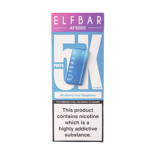 Elf Bar AF5000 Disposable Vape - Blueberry Sour Raspberry