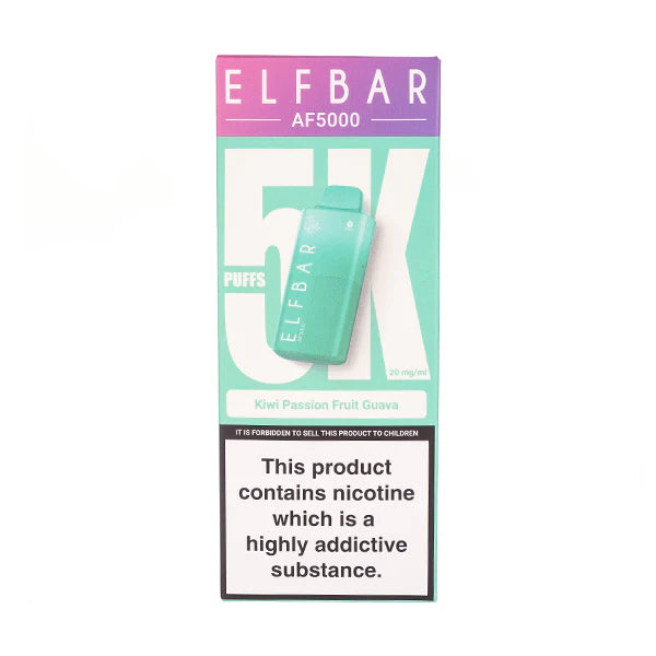 Elf Bar AF5000 Disposable Vape - Kiwi Passion Fruit Guava