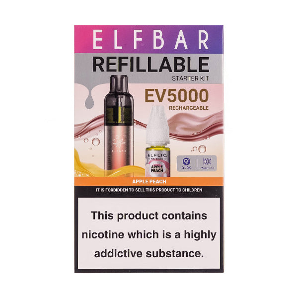 Elf Bar EV5000 Refillable Rechargeable Disposable Vape