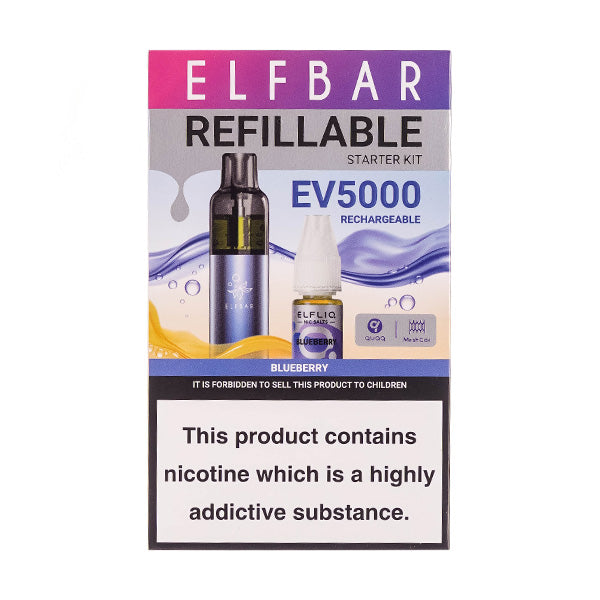 Elf Bar EV5000 Refillable Rechargeable Disposable Vape