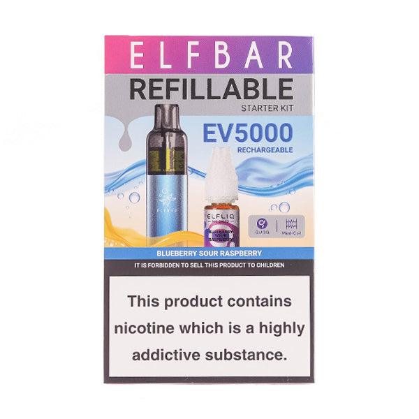 Elf Bar EV5000 Refillable Rechargeable Disposable Vape