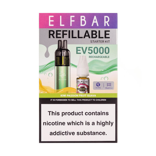 Elf Bar EV5000 Refillable Rechargeable Disposable Vape