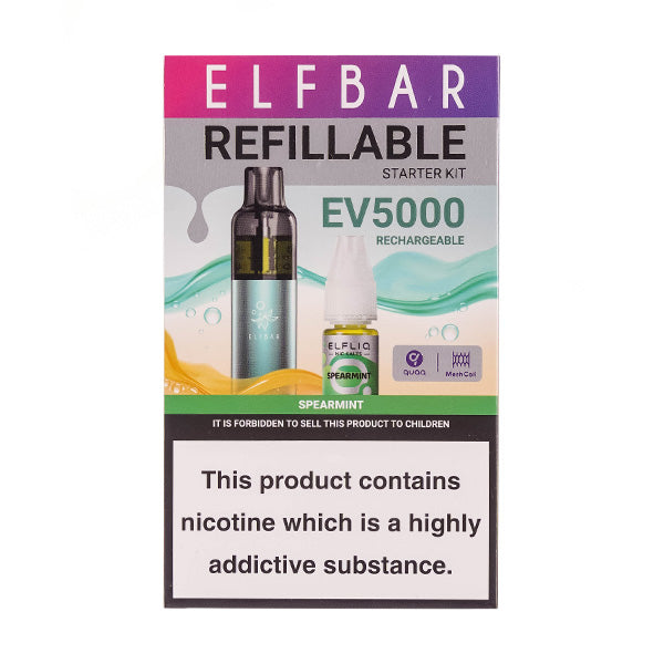 Elf Bar EV5000 Refillable Rechargeable Disposable Vape