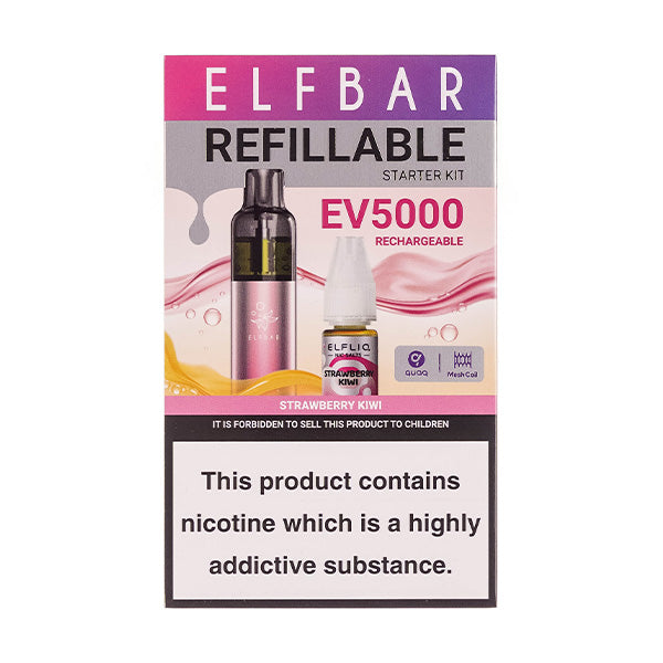 Elf Bar EV5000 Refillable Rechargeable Disposable Vape