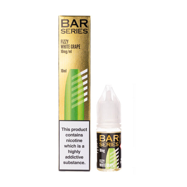 Fizzy White Grape Nic Salt E-Liquid by Bar Series Gold Edition