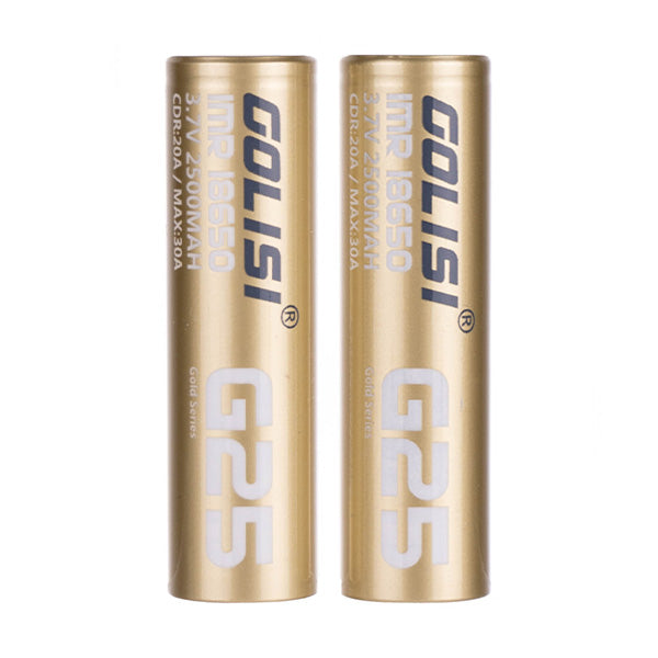 Golisi G25 18650 Batteries - Pack of 2