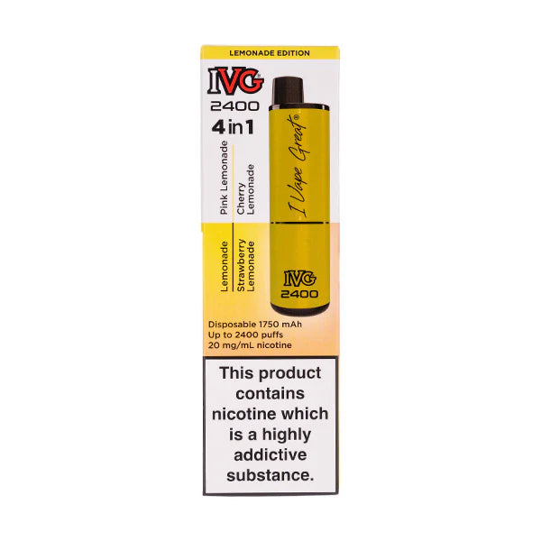 IVG 2400 Disposable Vape Kit - Lemonade Edition (New)