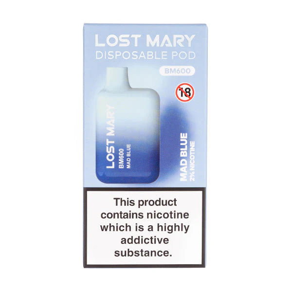 Lost Mary BM600 Disposable Vape -  Mad Blue