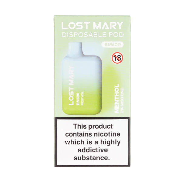 Lost Mary BM600 Disposable Vape - Menthol