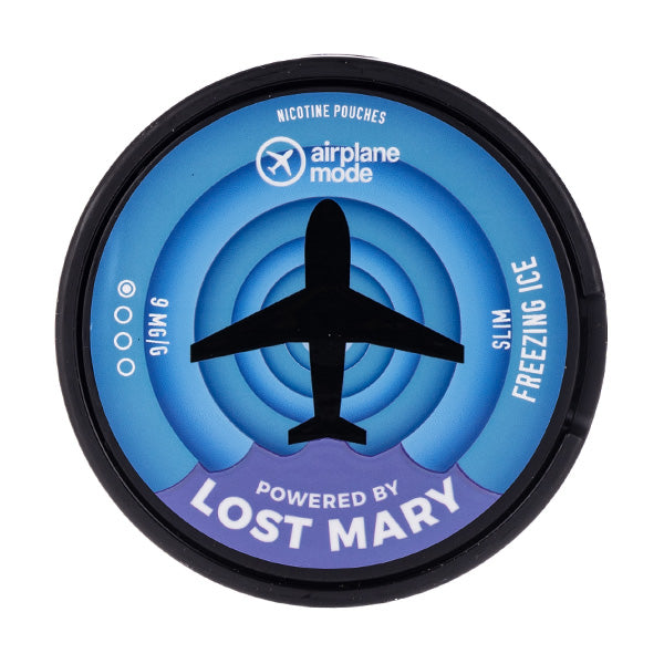 Freezing Ice Airplane Mode Nicotine Pouches by Lost Mary