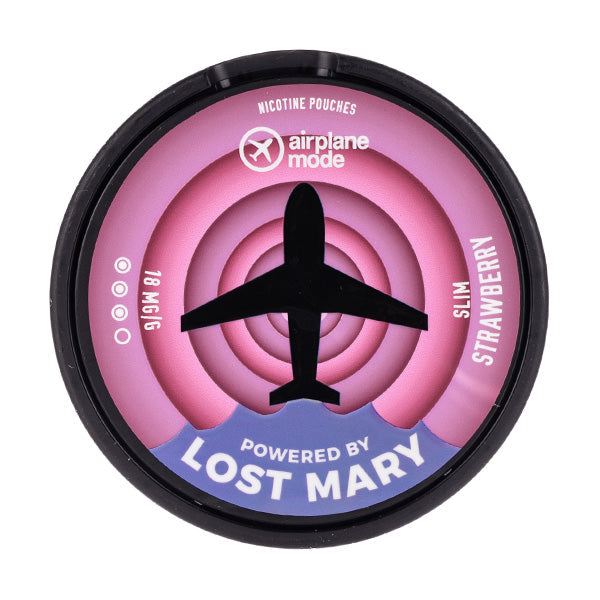 Strawberry Airplane Mode Nicotine Pouches by Lost Mary