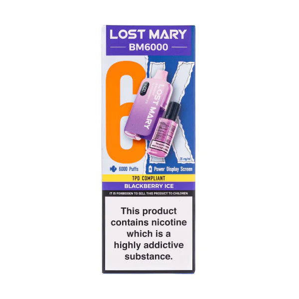 Lost Mary BM6000 Disposable Vape - Blackberry Ice