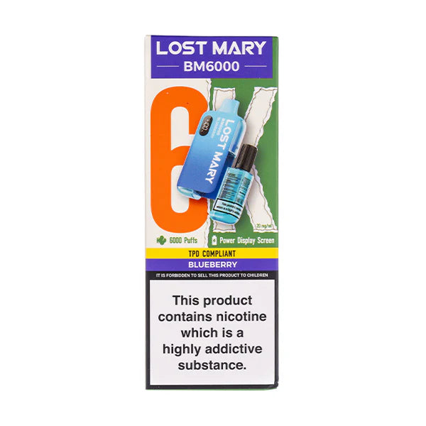 Lost Mary BM6000 Disposable Vape - Blueberry