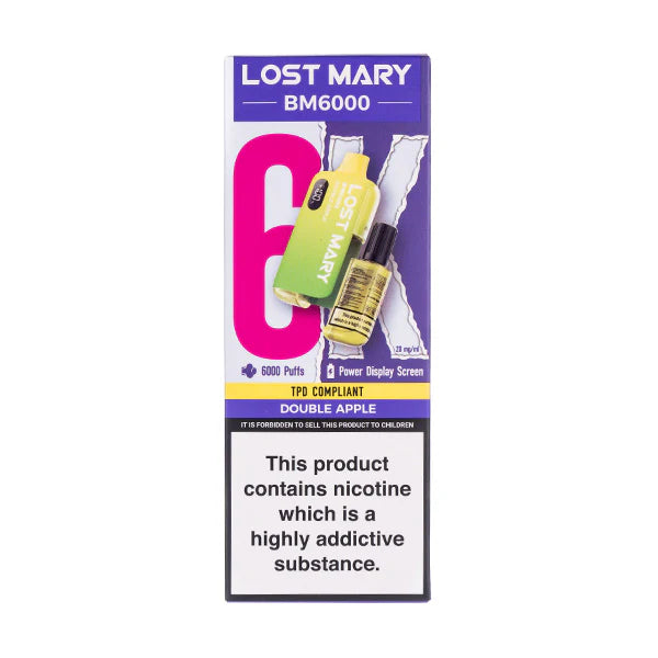 Lost Mary BM6000 Disposable Vape - Double Apple