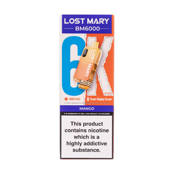 Lost Mary BM6000 Disposable Vape - Mango (New)