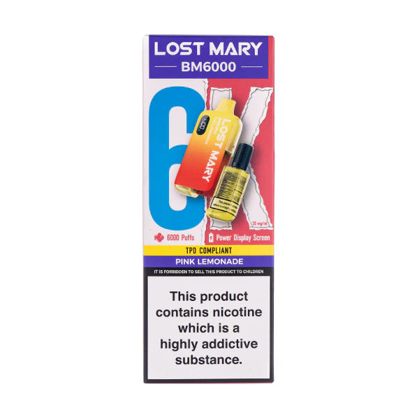 Lost Mary BM6000 Disposable Vape - Pink Lemonade