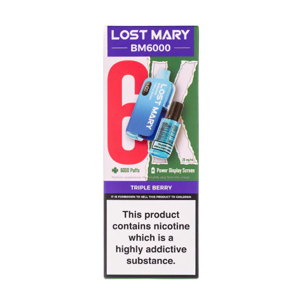 Lost Mary BM6000 Disposable Vape - Triple Berry