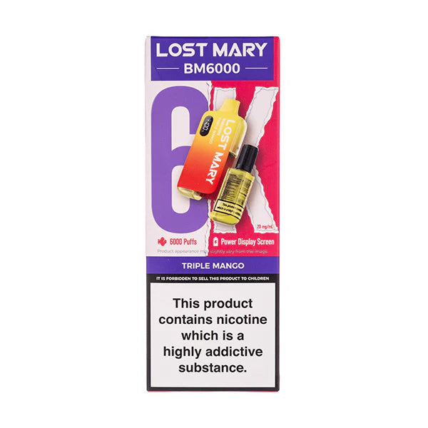 Lost Mary BM6000 Disposable Vape - Triple Mango