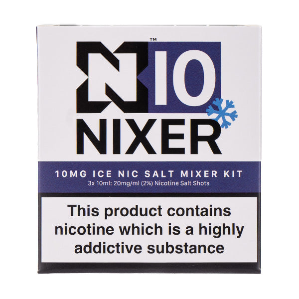 50VG/50PG Nicotine Salt Shot Mixer Kit (3x10ml) by Nixer