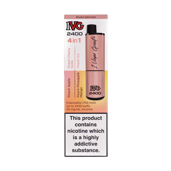 IVG 2400 Disposable Vape Kit - Peach Edition (New)