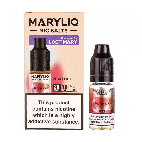 Peach Ice Nic Salt E-Liquid by Lost Mary Maryliq