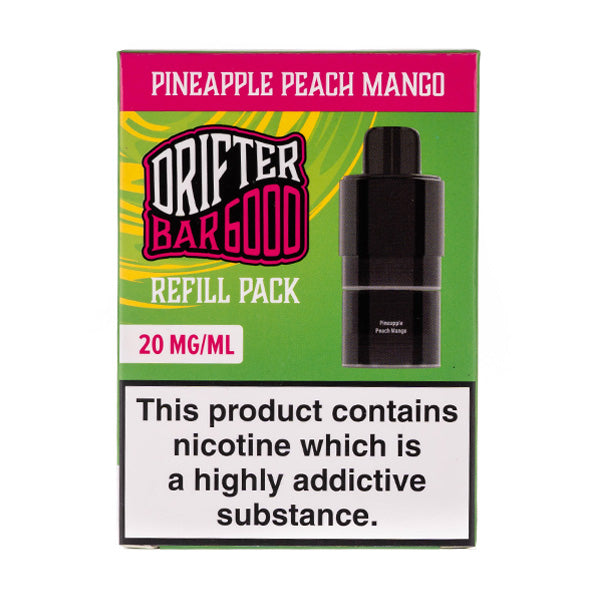 Pineapple Peach Mango Drifter 6000 Prefilled Pod + Refill by Drifter