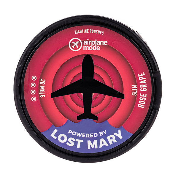 Rose Grape Airplane Mode Nicotine Pouches by Lost Mary