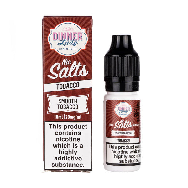 Smooth Tobacco Nic Salt E-Liquid by Dinner Lady